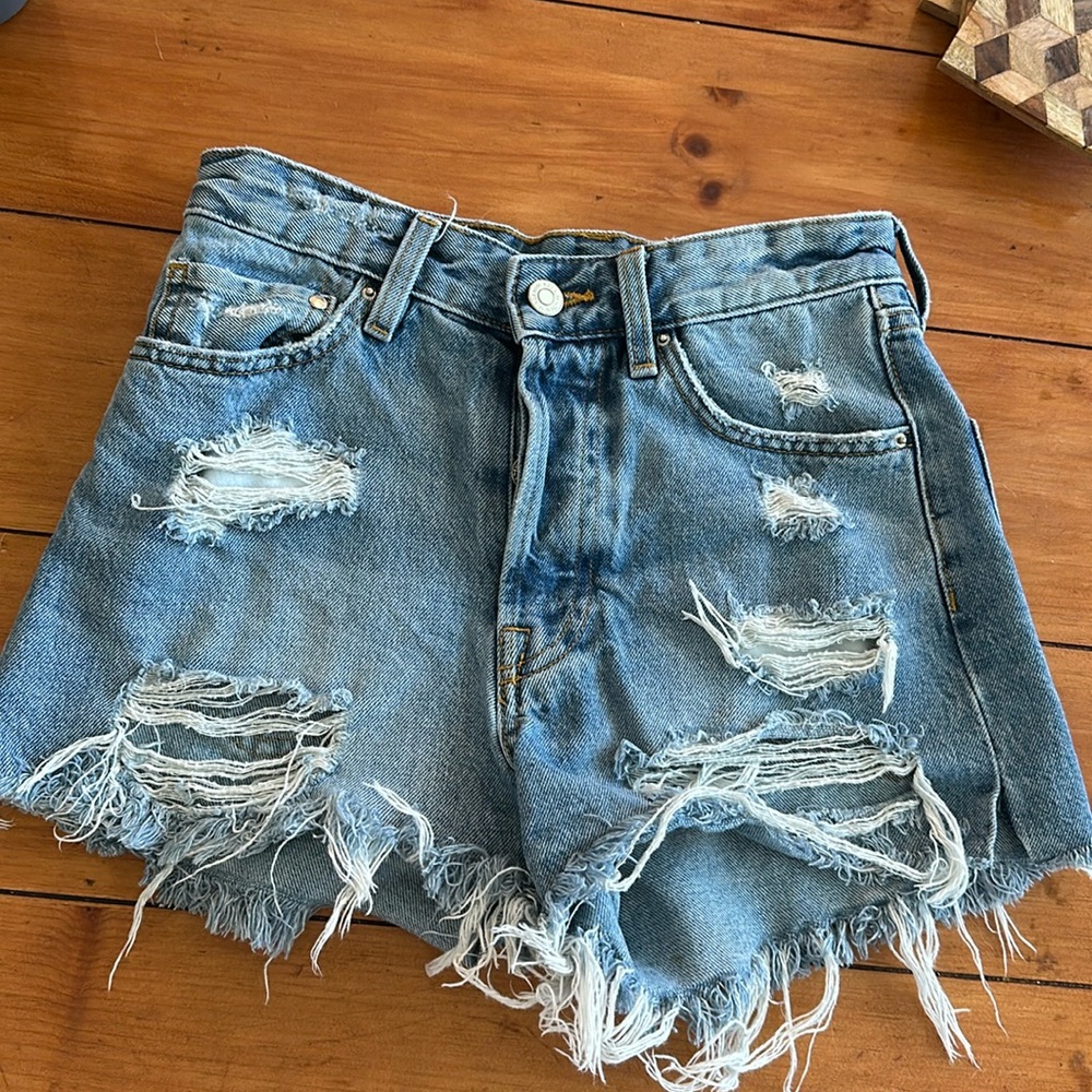 H&M High Waist Jean Shorts